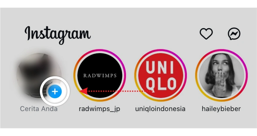 cara membuat story di instagram