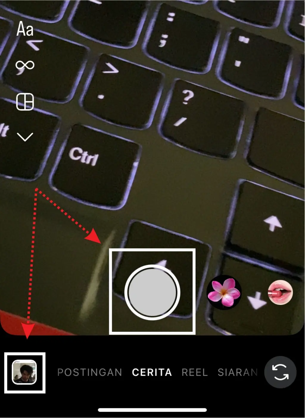 cara membuat story di instagram2